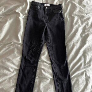 Abercrombie & Fitch Black High Rise Super Skinny Skinny Jeans Short Length